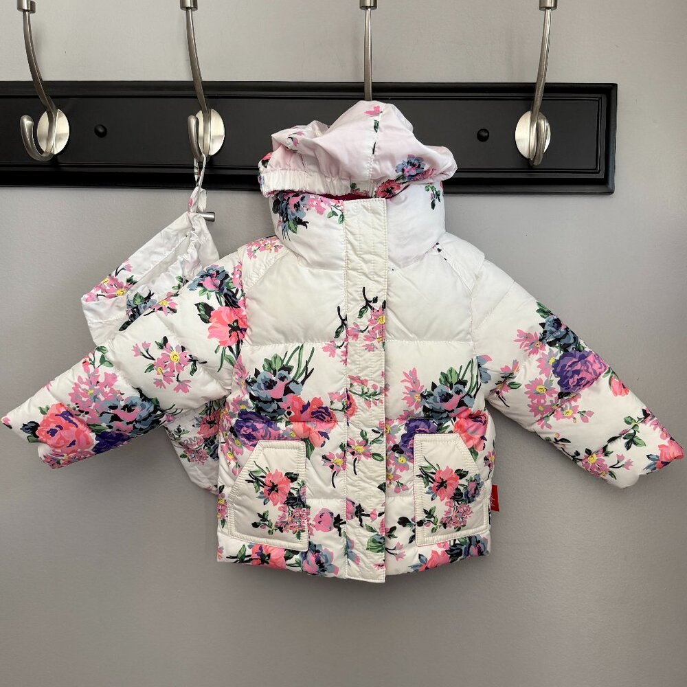 One Kid Vegan Road Coat in Floral Print Size 12 mos